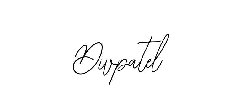 The best way (Bearetta-2O07w) to make a short signature is to pick only two or three words in your name. The name Divpatel include a total of six letters. For converting this name. Divpatel signature style 12 images and pictures png