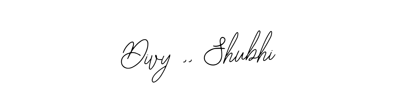 How to make Divy ,, Shubhi signature? Bearetta-2O07w is a professional autograph style. Create handwritten signature for Divy ,, Shubhi name. Divy ,, Shubhi signature style 12 images and pictures png