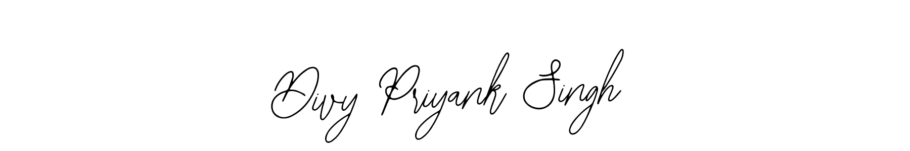 How to make Divy Priyank Singh name signature. Use Bearetta-2O07w style for creating short signs online. This is the latest handwritten sign. Divy Priyank Singh signature style 12 images and pictures png