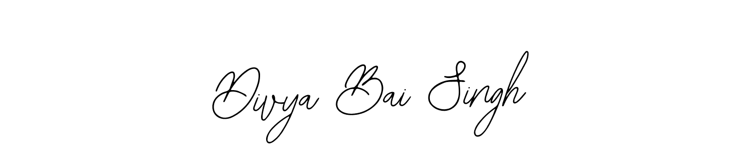 You should practise on your own different ways (Bearetta-2O07w) to write your name (Divya Bai Singh) in signature. don't let someone else do it for you. Divya Bai Singh signature style 12 images and pictures png