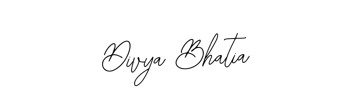 Make a short Divya Bhatia signature style. Manage your documents anywhere anytime using Bearetta-2O07w. Create and add eSignatures, submit forms, share and send files easily. Divya Bhatia signature style 12 images and pictures png