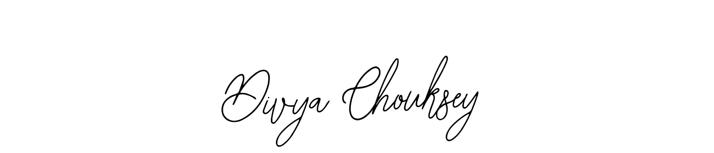 if you are searching for the best signature style for your name Divya Chouksey. so please give up your signature search. here we have designed multiple signature styles  using Bearetta-2O07w. Divya Chouksey signature style 12 images and pictures png