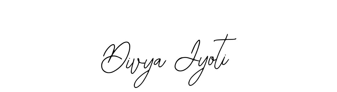 How to make Divya Jyoti name signature. Use Bearetta-2O07w style for creating short signs online. This is the latest handwritten sign. Divya Jyoti signature style 12 images and pictures png
