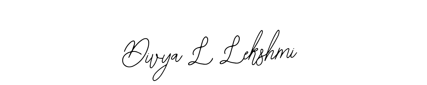 How to make Divya L Lekshmi signature? Bearetta-2O07w is a professional autograph style. Create handwritten signature for Divya L Lekshmi name. Divya L Lekshmi signature style 12 images and pictures png