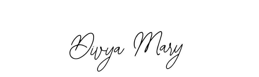 The best way (Bearetta-2O07w) to make a short signature is to pick only two or three words in your name. The name Divya Mary include a total of six letters. For converting this name. Divya Mary signature style 12 images and pictures png
