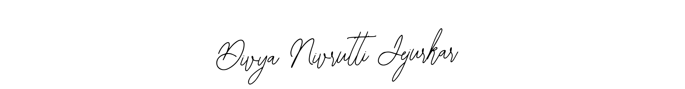 You should practise on your own different ways (Bearetta-2O07w) to write your name (Divya Nivrutti Jejurkar) in signature. don't let someone else do it for you. Divya Nivrutti Jejurkar signature style 12 images and pictures png