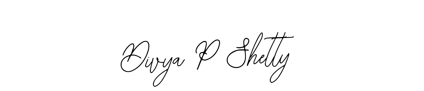 Bearetta-2O07w is a professional signature style that is perfect for those who want to add a touch of class to their signature. It is also a great choice for those who want to make their signature more unique. Get Divya P Shetty name to fancy signature for free. Divya P Shetty signature style 12 images and pictures png