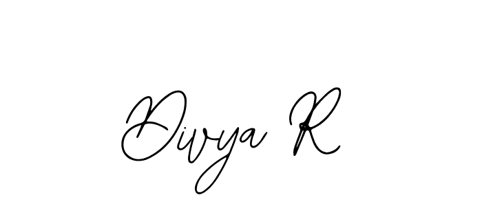 You should practise on your own different ways (Bearetta-2O07w) to write your name (Divya R) in signature. don't let someone else do it for you. Divya R signature style 12 images and pictures png