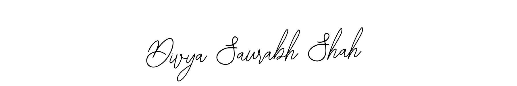 How to make Divya Saurabh Shah signature? Bearetta-2O07w is a professional autograph style. Create handwritten signature for Divya Saurabh Shah name. Divya Saurabh Shah signature style 12 images and pictures png