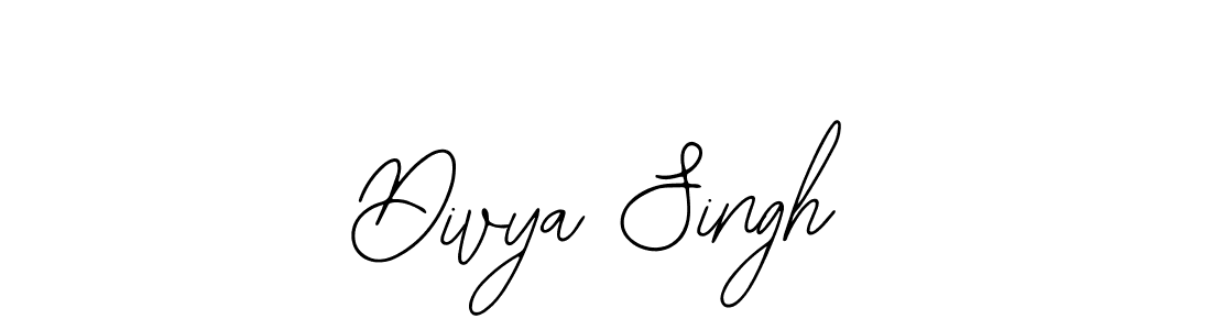 How to make Divya Singh name signature. Use Bearetta-2O07w style for creating short signs online. This is the latest handwritten sign. Divya Singh signature style 12 images and pictures png