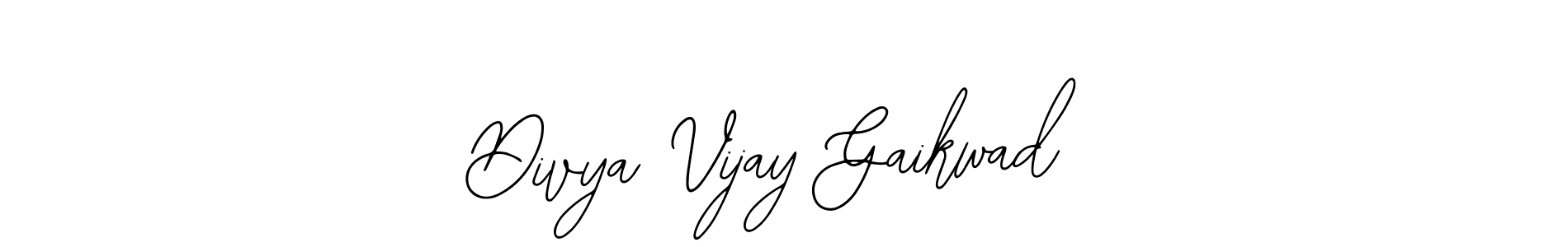 Also You can easily find your signature by using the search form. We will create Divya Vijay Gaikwad name handwritten signature images for you free of cost using Bearetta-2O07w sign style. Divya Vijay Gaikwad signature style 12 images and pictures png