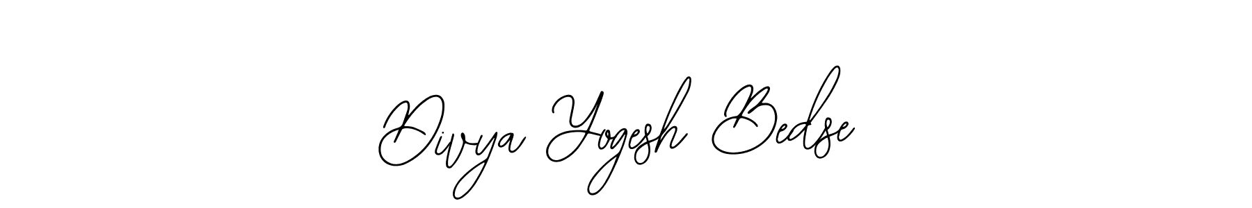 Use a signature maker to create a handwritten signature online. With this signature software, you can design (Bearetta-2O07w) your own signature for name Divya Yogesh Bedse. Divya Yogesh Bedse signature style 12 images and pictures png