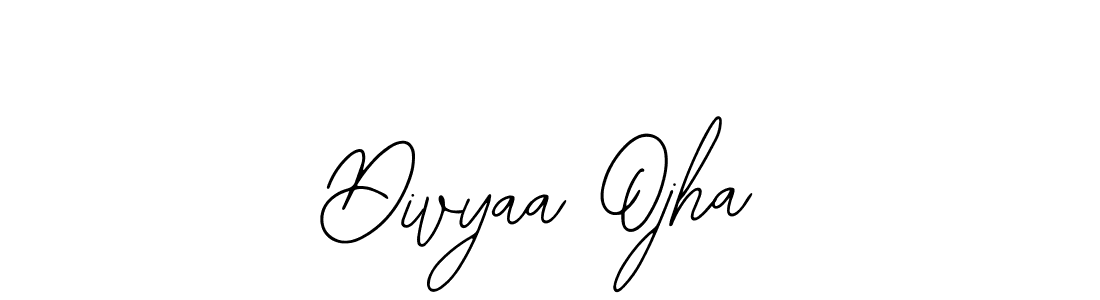 Make a short Divyaa Ojha signature style. Manage your documents anywhere anytime using Bearetta-2O07w. Create and add eSignatures, submit forms, share and send files easily. Divyaa Ojha signature style 12 images and pictures png