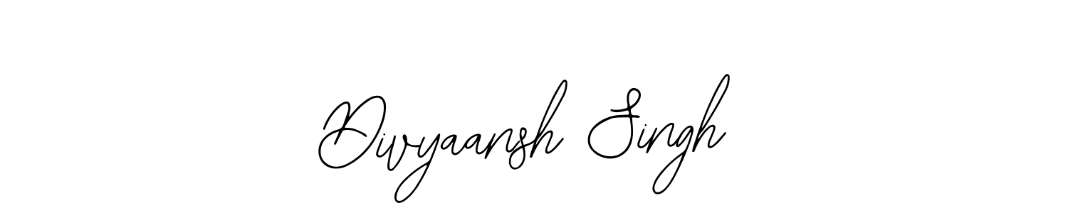 Also we have Divyaansh Singh name is the best signature style. Create professional handwritten signature collection using Bearetta-2O07w autograph style. Divyaansh Singh signature style 12 images and pictures png