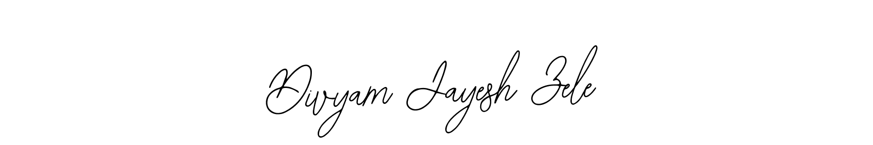 Also You can easily find your signature by using the search form. We will create Divyam Jayesh Zele name handwritten signature images for you free of cost using Bearetta-2O07w sign style. Divyam Jayesh Zele signature style 12 images and pictures png