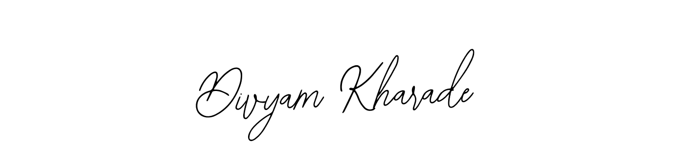 Make a beautiful signature design for name Divyam Kharade. With this signature (Bearetta-2O07w) style, you can create a handwritten signature for free. Divyam Kharade signature style 12 images and pictures png