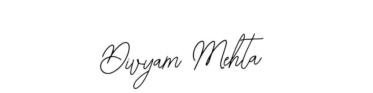 Use a signature maker to create a handwritten signature online. With this signature software, you can design (Bearetta-2O07w) your own signature for name Divyam Mehta. Divyam Mehta signature style 12 images and pictures png