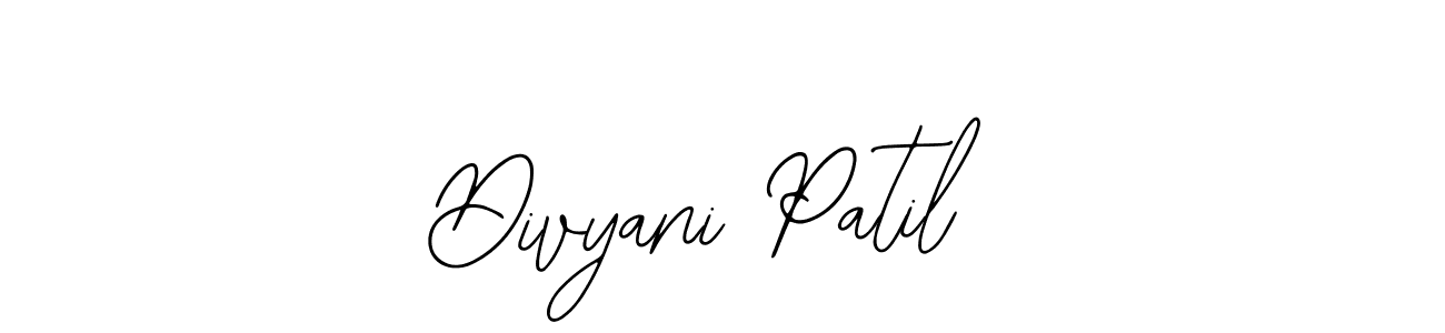 Also we have Divyani Patil name is the best signature style. Create professional handwritten signature collection using Bearetta-2O07w autograph style. Divyani Patil signature style 12 images and pictures png