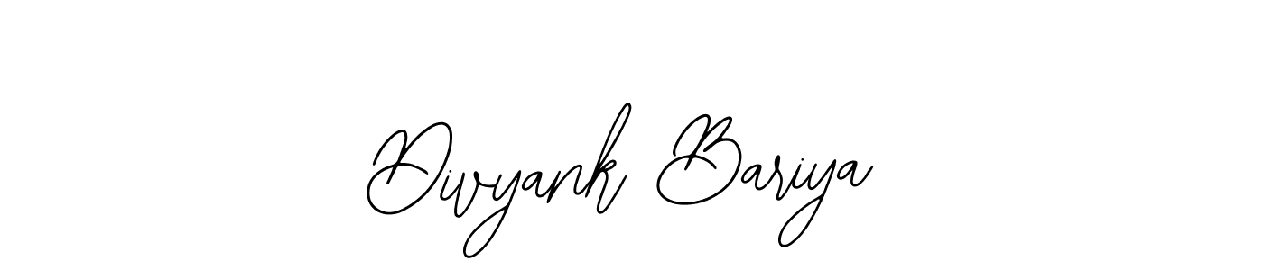 Divyank Bariya stylish signature style. Best Handwritten Sign (Bearetta-2O07w) for my name. Handwritten Signature Collection Ideas for my name Divyank Bariya. Divyank Bariya signature style 12 images and pictures png