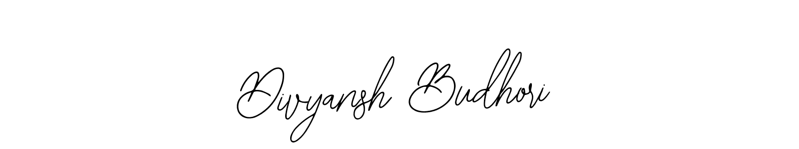 Make a beautiful signature design for name Divyansh Budhori. With this signature (Bearetta-2O07w) style, you can create a handwritten signature for free. Divyansh Budhori signature style 12 images and pictures png