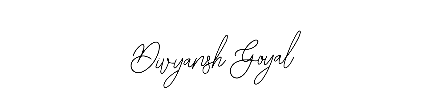 Make a short Divyansh Goyal signature style. Manage your documents anywhere anytime using Bearetta-2O07w. Create and add eSignatures, submit forms, share and send files easily. Divyansh Goyal signature style 12 images and pictures png