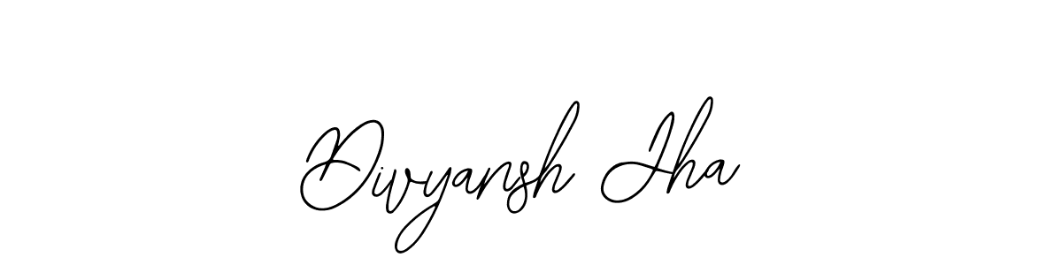 if you are searching for the best signature style for your name Divyansh Jha. so please give up your signature search. here we have designed multiple signature styles  using Bearetta-2O07w. Divyansh Jha signature style 12 images and pictures png