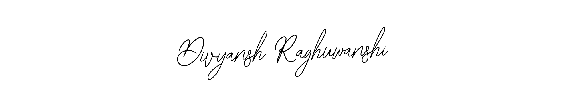 How to make Divyansh Raghuwanshi name signature. Use Bearetta-2O07w style for creating short signs online. This is the latest handwritten sign. Divyansh Raghuwanshi signature style 12 images and pictures png