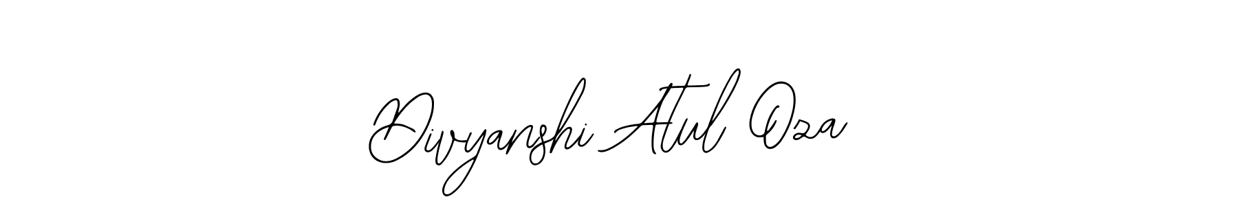 Also we have Divyanshi Atul Oza name is the best signature style. Create professional handwritten signature collection using Bearetta-2O07w autograph style. Divyanshi Atul Oza signature style 12 images and pictures png
