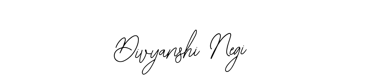 Use a signature maker to create a handwritten signature online. With this signature software, you can design (Bearetta-2O07w) your own signature for name Divyanshi Negi. Divyanshi Negi signature style 12 images and pictures png