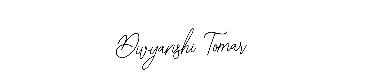 if you are searching for the best signature style for your name Divyanshi Tomar. so please give up your signature search. here we have designed multiple signature styles  using Bearetta-2O07w. Divyanshi Tomar signature style 12 images and pictures png