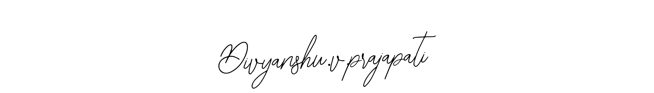 Also You can easily find your signature by using the search form. We will create Divyanshu.v.prajapati name handwritten signature images for you free of cost using Bearetta-2O07w sign style. Divyanshu.v.prajapati signature style 12 images and pictures png