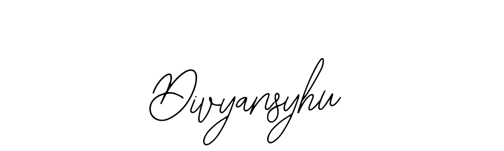 Create a beautiful signature design for name Divyansyhu. With this signature (Bearetta-2O07w) fonts, you can make a handwritten signature for free. Divyansyhu signature style 12 images and pictures png