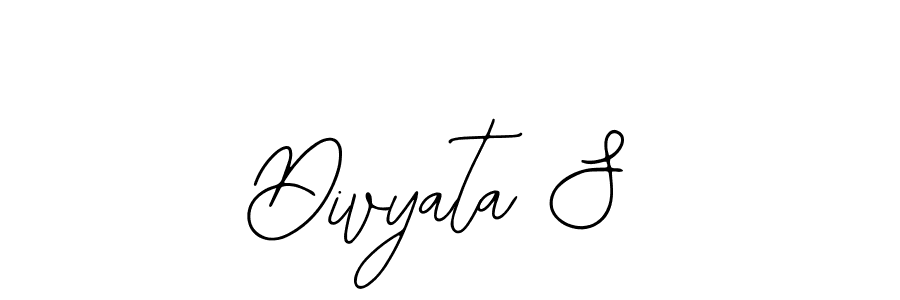 Design your own signature with our free online signature maker. With this signature software, you can create a handwritten (Bearetta-2O07w) signature for name Divyata S. Divyata S signature style 12 images and pictures png