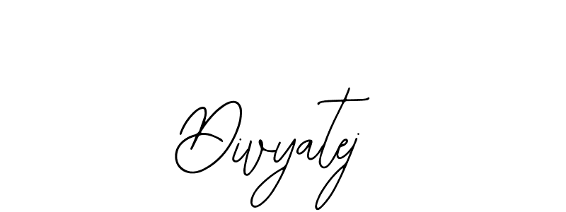 You should practise on your own different ways (Bearetta-2O07w) to write your name (Divyatej) in signature. don't let someone else do it for you. Divyatej signature style 12 images and pictures png