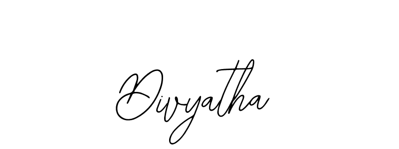 Use a signature maker to create a handwritten signature online. With this signature software, you can design (Bearetta-2O07w) your own signature for name Divyatha. Divyatha signature style 12 images and pictures png