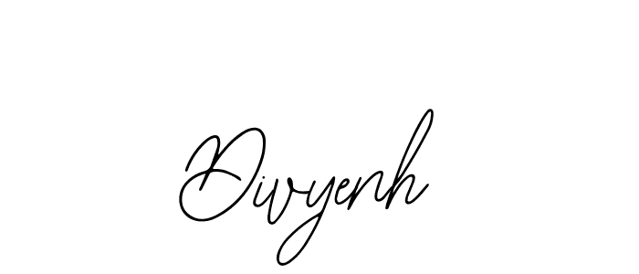 Make a beautiful signature design for name Divyenh. With this signature (Bearetta-2O07w) style, you can create a handwritten signature for free. Divyenh signature style 12 images and pictures png