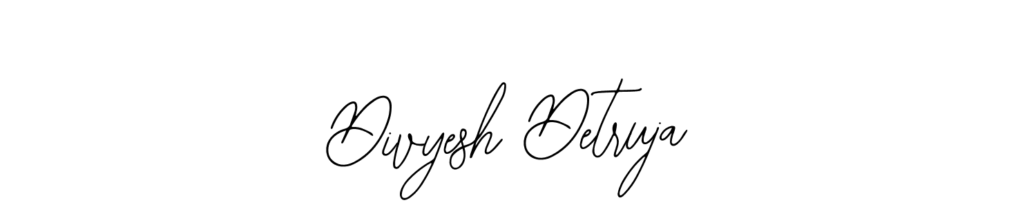 Use a signature maker to create a handwritten signature online. With this signature software, you can design (Bearetta-2O07w) your own signature for name Divyesh Detruja. Divyesh Detruja signature style 12 images and pictures png