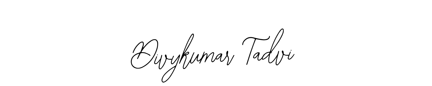 The best way (Bearetta-2O07w) to make a short signature is to pick only two or three words in your name. The name Divykumar Tadvi include a total of six letters. For converting this name. Divykumar Tadvi signature style 12 images and pictures png