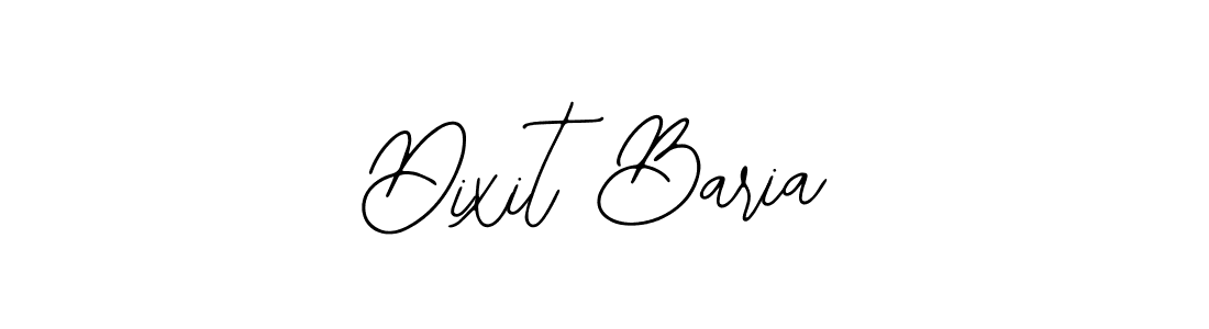 Design your own signature with our free online signature maker. With this signature software, you can create a handwritten (Bearetta-2O07w) signature for name Dixit Baria. Dixit Baria signature style 12 images and pictures png