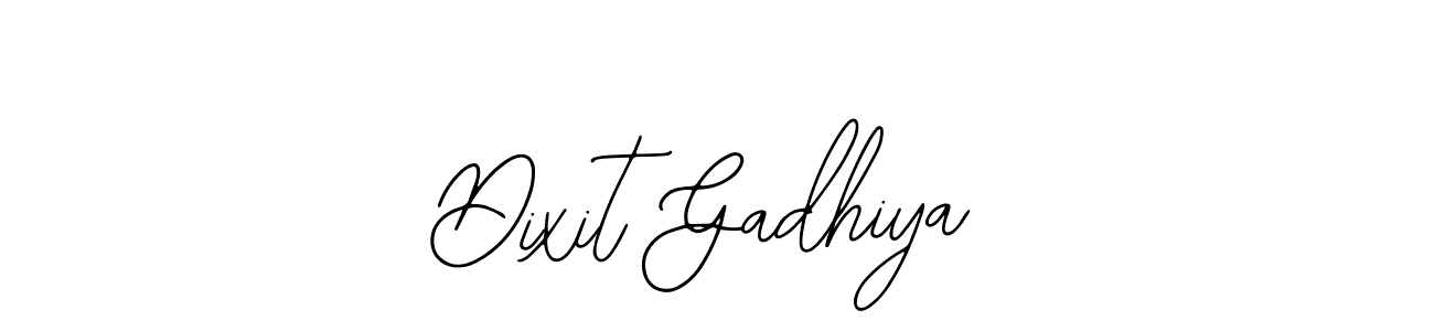 Design your own signature with our free online signature maker. With this signature software, you can create a handwritten (Bearetta-2O07w) signature for name Dixit Gadhiya. Dixit Gadhiya signature style 12 images and pictures png