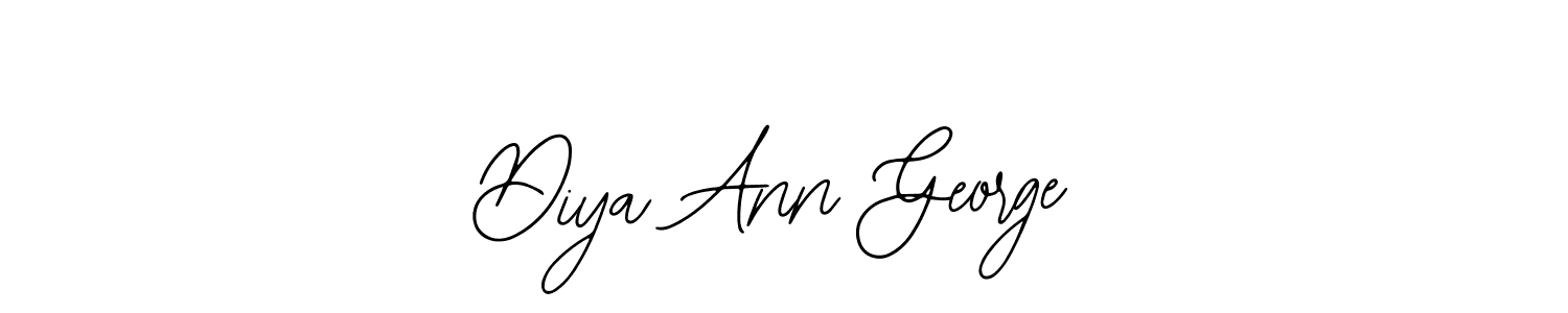 Also we have Diya Ann George name is the best signature style. Create professional handwritten signature collection using Bearetta-2O07w autograph style. Diya Ann George signature style 12 images and pictures png