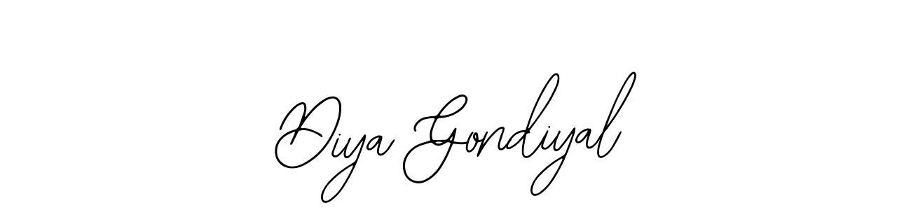 if you are searching for the best signature style for your name Diya Gondiyal. so please give up your signature search. here we have designed multiple signature styles  using Bearetta-2O07w. Diya Gondiyal signature style 12 images and pictures png