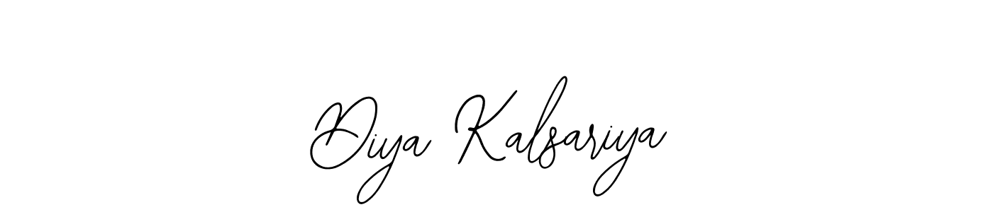 Make a beautiful signature design for name Diya Kalsariya. With this signature (Bearetta-2O07w) style, you can create a handwritten signature for free. Diya Kalsariya signature style 12 images and pictures png