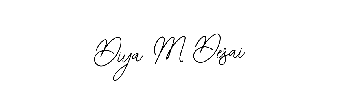 if you are searching for the best signature style for your name Diya M Desai. so please give up your signature search. here we have designed multiple signature styles  using Bearetta-2O07w. Diya M Desai signature style 12 images and pictures png