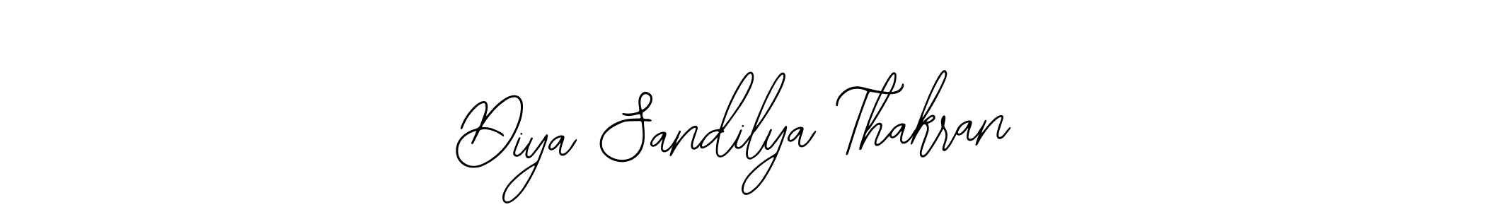 The best way (Bearetta-2O07w) to make a short signature is to pick only two or three words in your name. The name Diya Sandilya Thakran include a total of six letters. For converting this name. Diya Sandilya Thakran signature style 12 images and pictures png