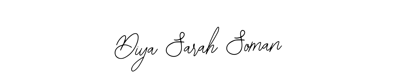 Design your own signature with our free online signature maker. With this signature software, you can create a handwritten (Bearetta-2O07w) signature for name Diya Sarah Soman. Diya Sarah Soman signature style 12 images and pictures png