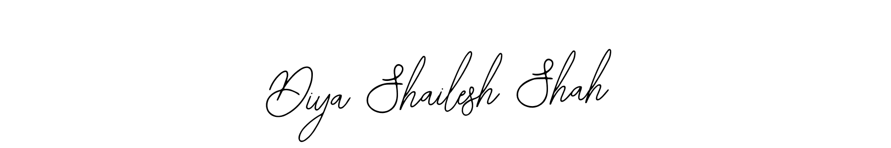 Also we have Diya Shailesh Shah name is the best signature style. Create professional handwritten signature collection using Bearetta-2O07w autograph style. Diya Shailesh Shah signature style 12 images and pictures png