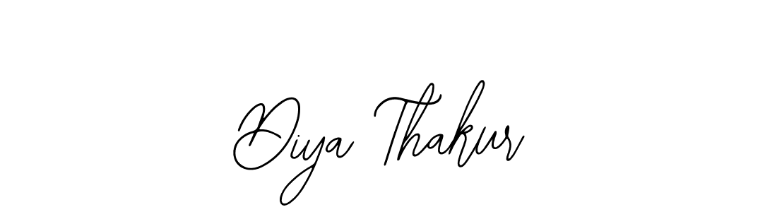 Design your own signature with our free online signature maker. With this signature software, you can create a handwritten (Bearetta-2O07w) signature for name Diya Thakur. Diya Thakur signature style 12 images and pictures png