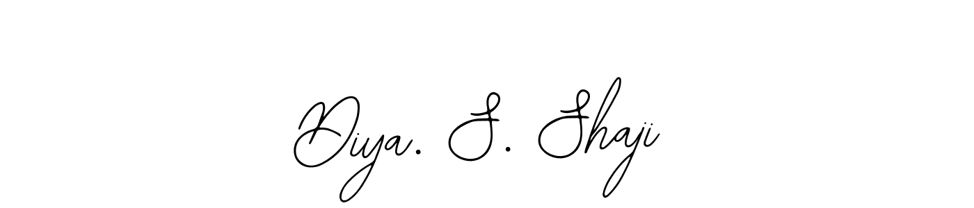 Use a signature maker to create a handwritten signature online. With this signature software, you can design (Bearetta-2O07w) your own signature for name Diya. S. Shaji. Diya. S. Shaji signature style 12 images and pictures png