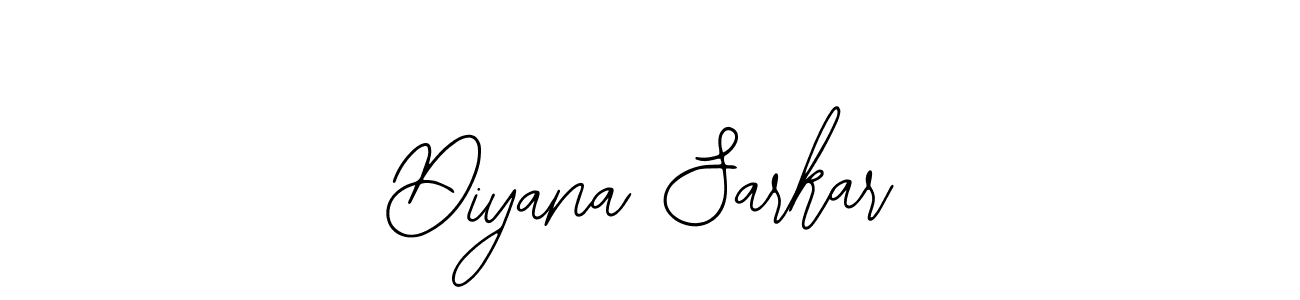 if you are searching for the best signature style for your name Diyana Sarkar. so please give up your signature search. here we have designed multiple signature styles  using Bearetta-2O07w. Diyana Sarkar signature style 12 images and pictures png